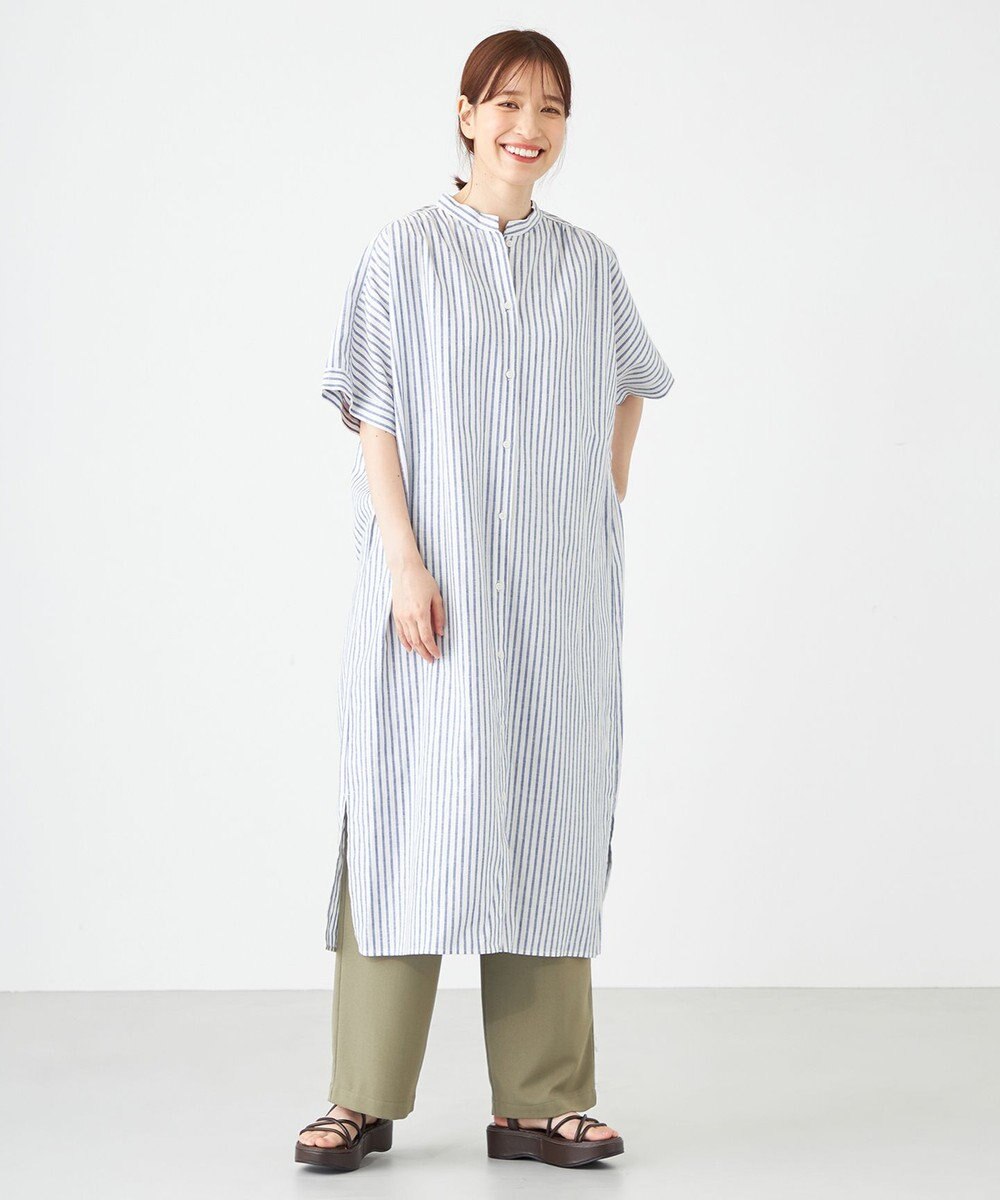 SHARE PARK LADIES フレンチスリーブガウンワンピース 