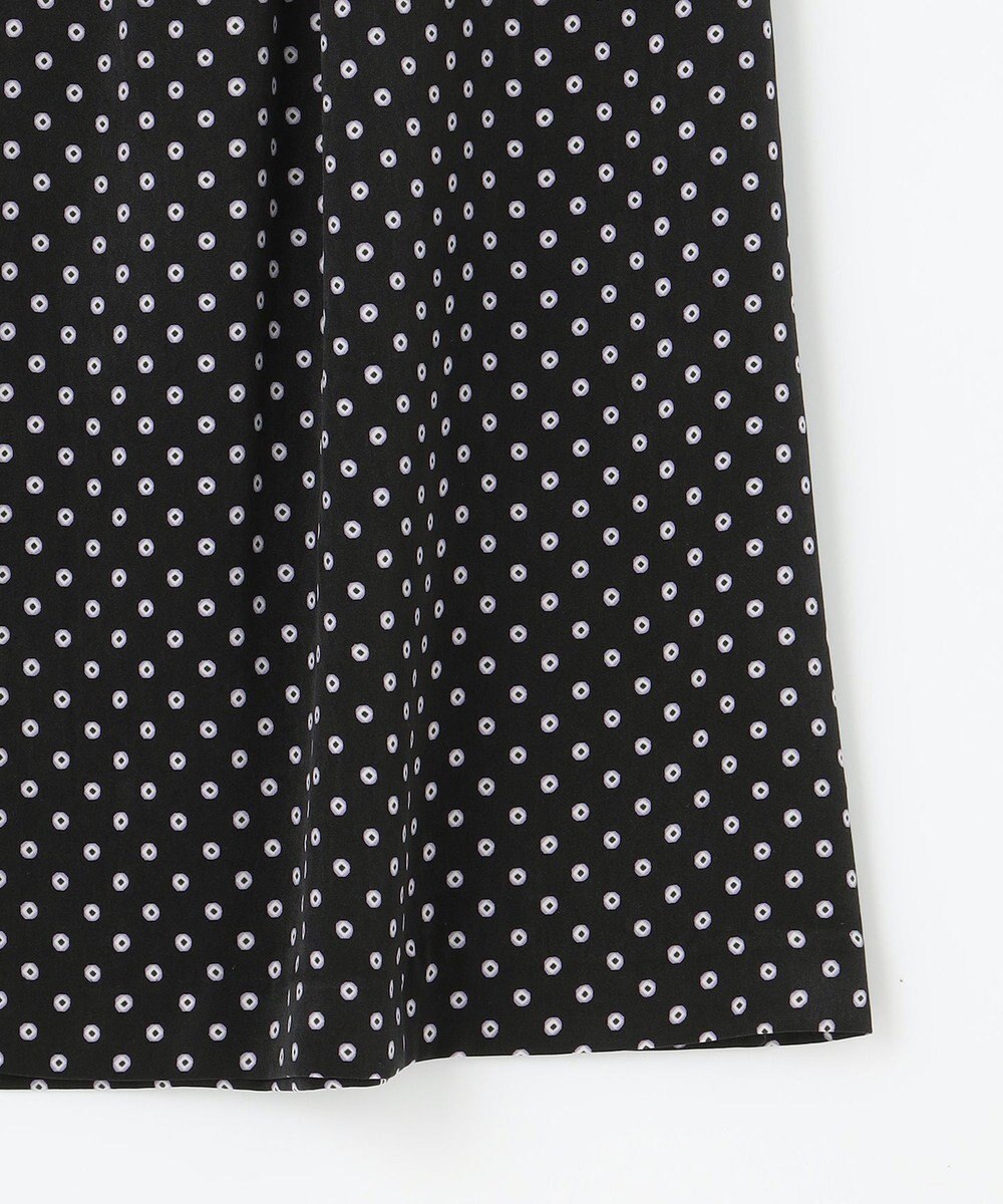 J.PRESS LADIES L 【洗える】ピーチサテン 幾何プリント スカート 