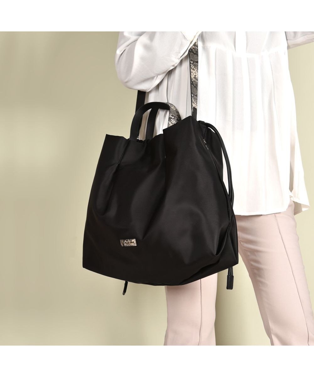 LA BAGAGERIE ドローストリング2WAYトート Mサイズ 