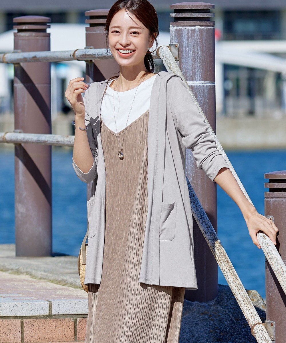 Tiaclasse 【小倉優子さん着用・UVケア・接触冷感】“やみつき”カットソーパーカーカーデ 