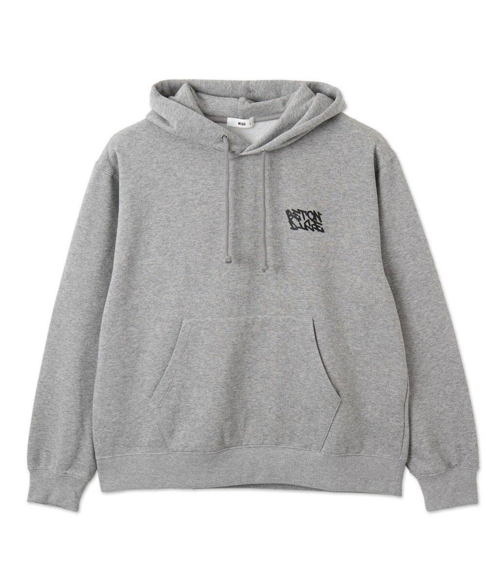 WEGO 【裏起毛/ユニセックス着用ITEM】リラックスフィットグラフィックパーカー 