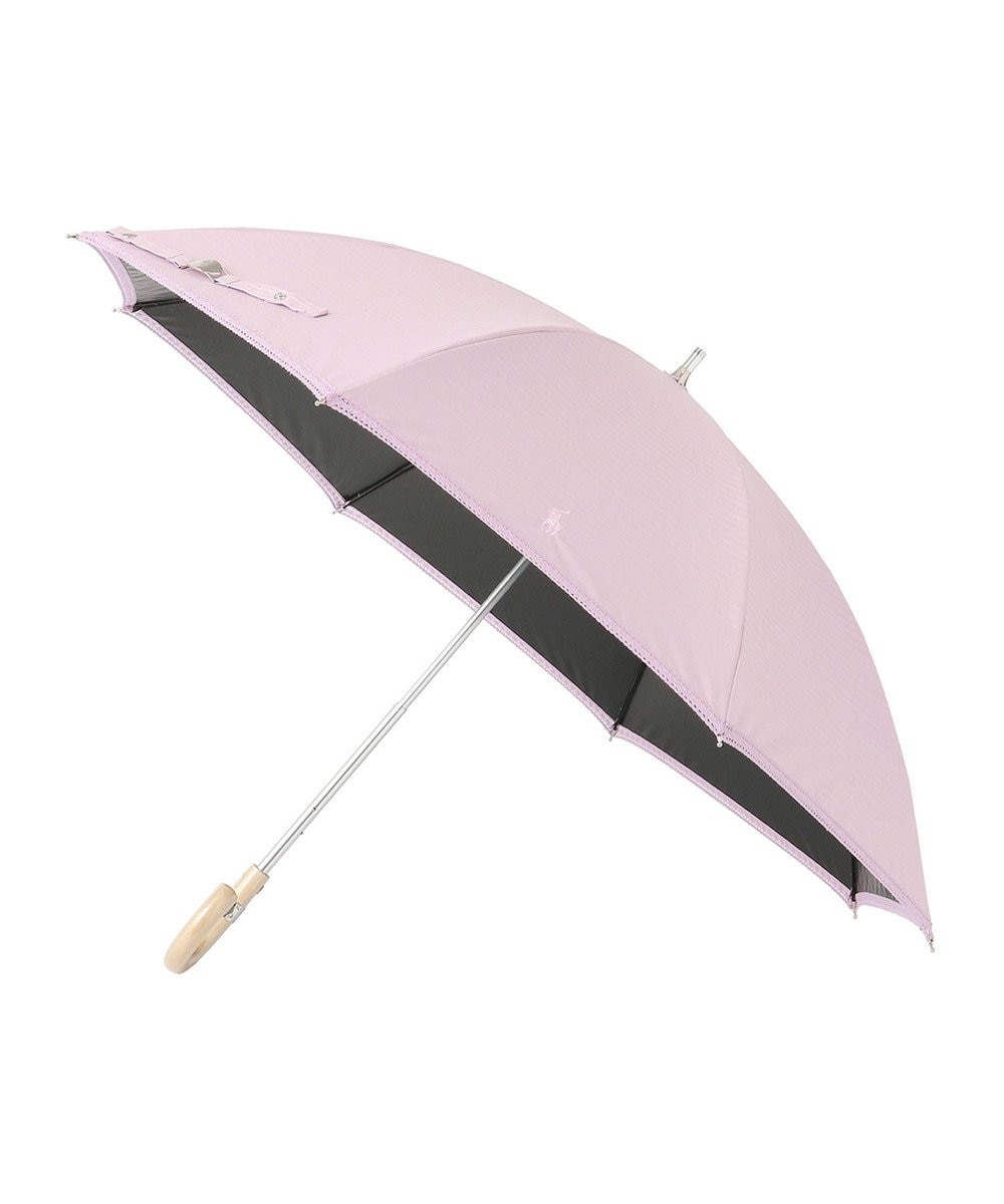 POLO RALPH LAUREN 晴雨兼用 長傘 ジャガード×レース 日傘 一級遮光 遮