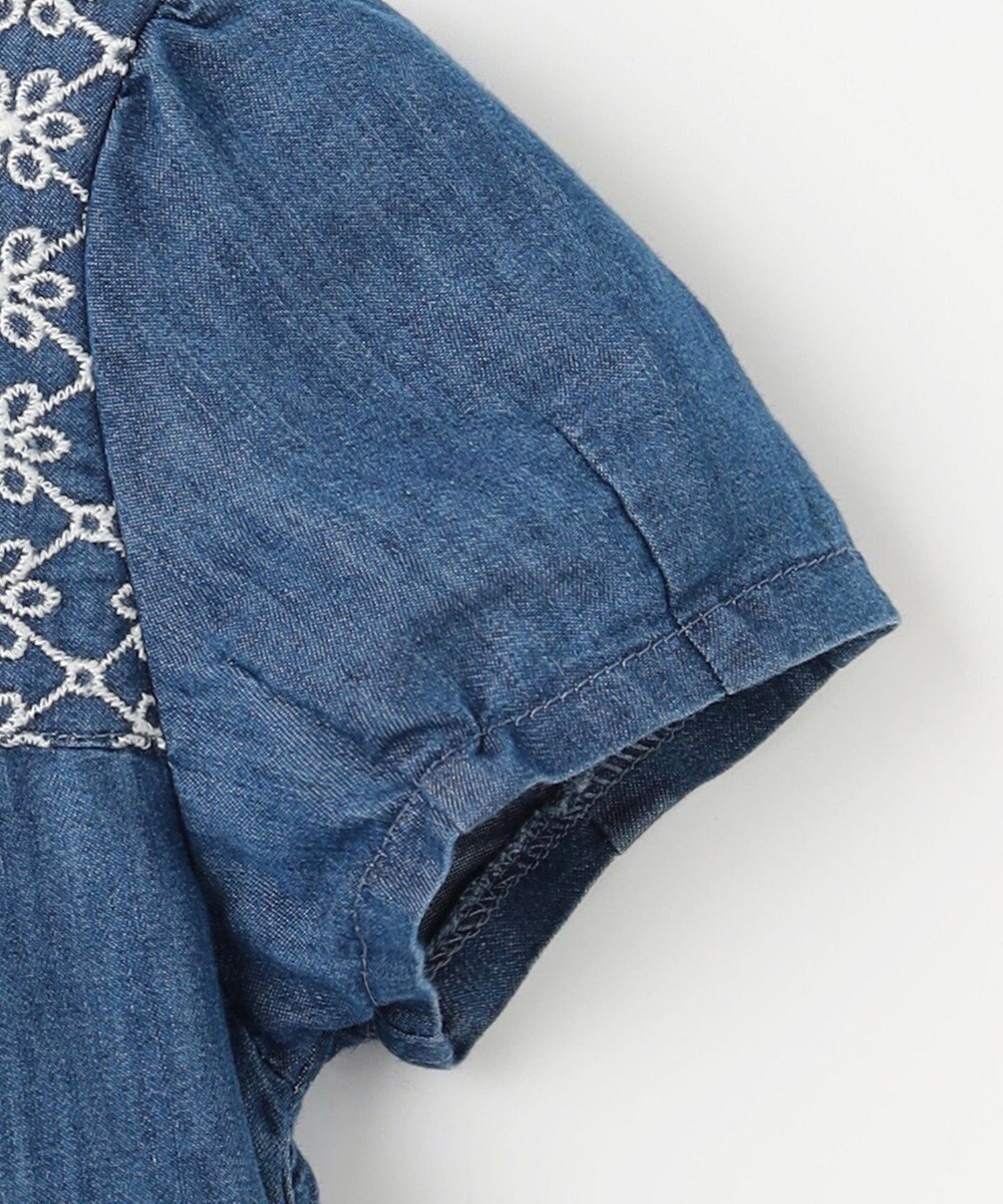 組曲 KIDS 【100㎝】レースコンビデニム ワンピース 