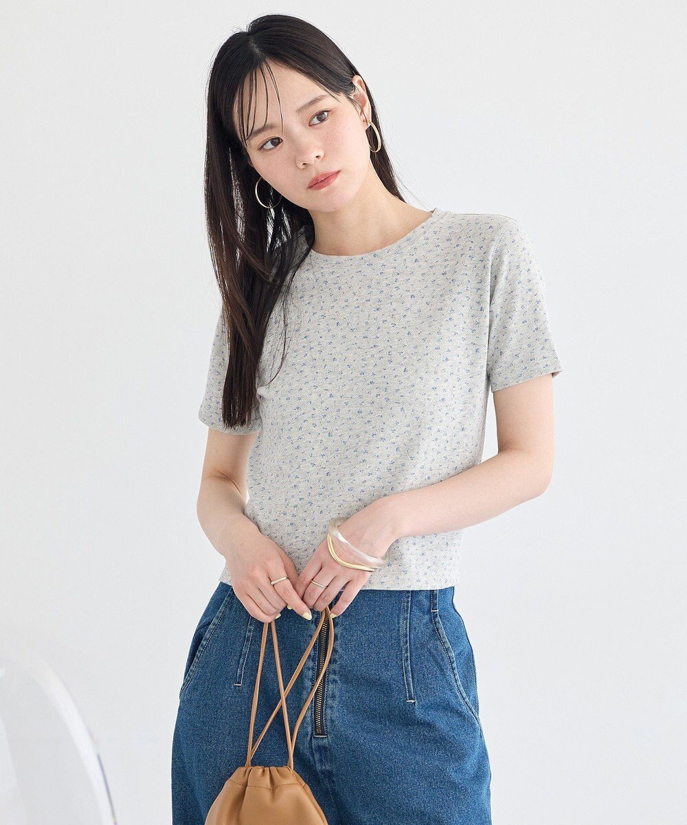 earth music&ecology アイレットミニ裏毛Tシャツ 