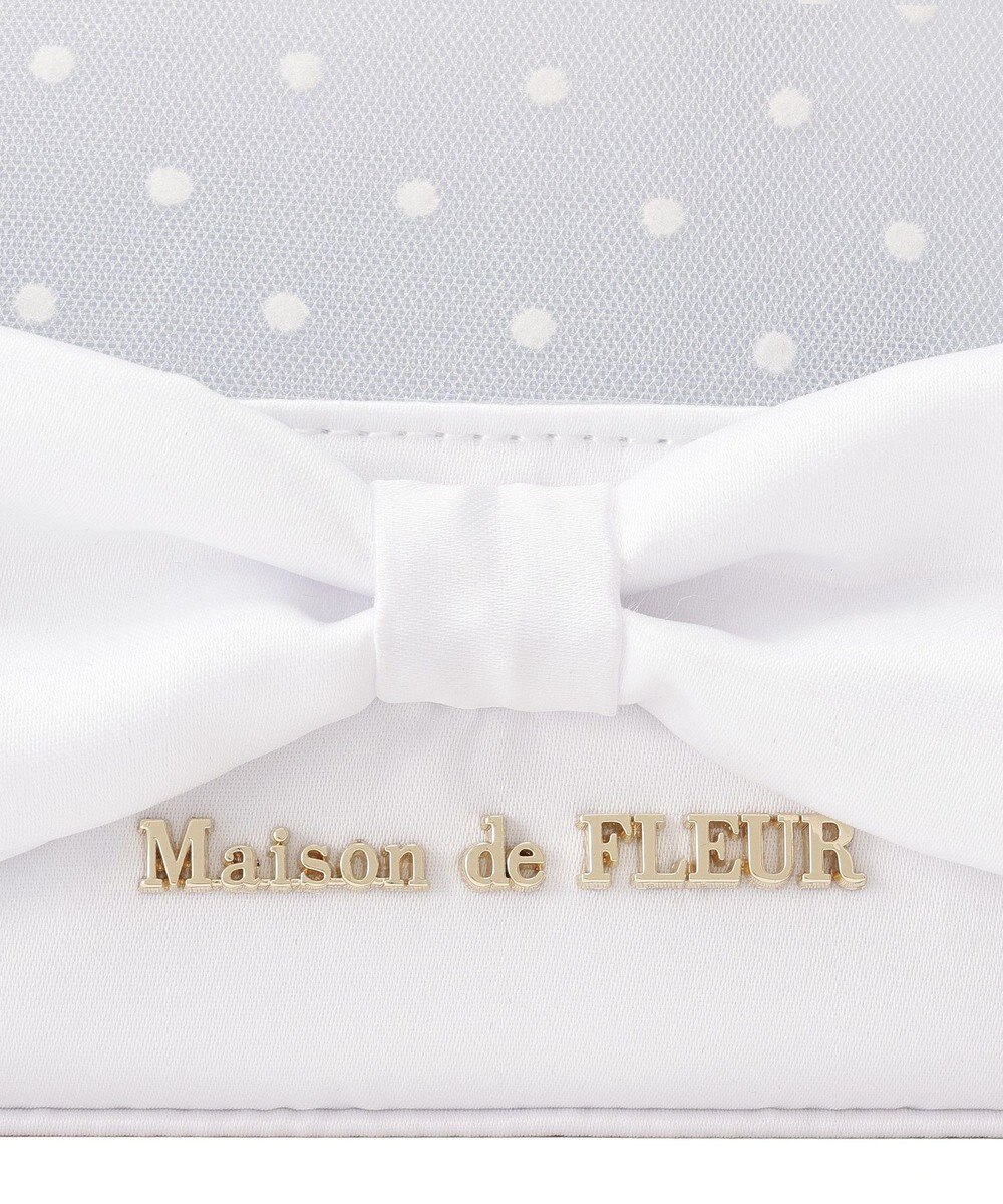 Maison de FLEUR ドットチュールラウンドポーチ 