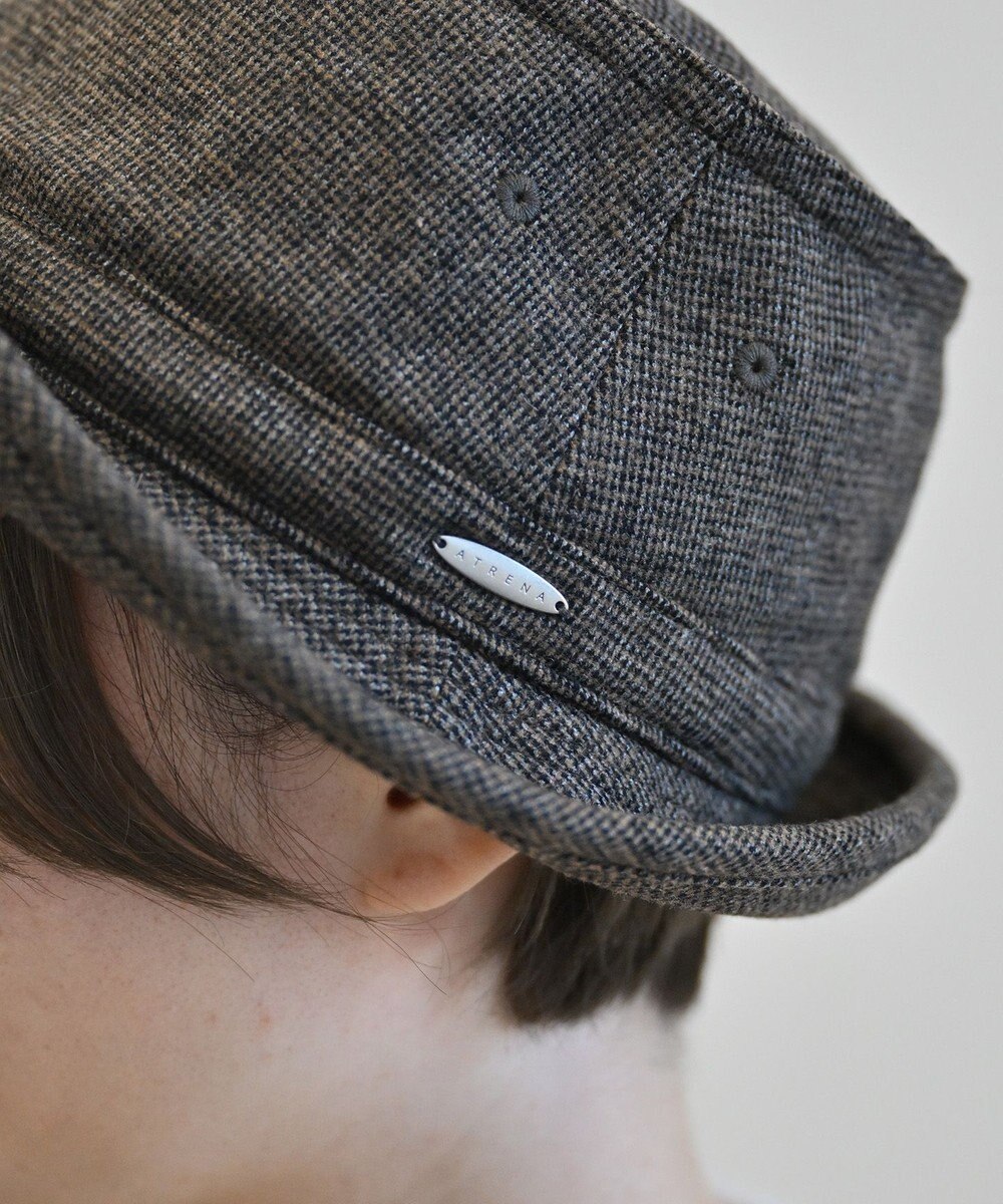 ATRENA 【Lサイズあり】ツイードポークパイ ハット 