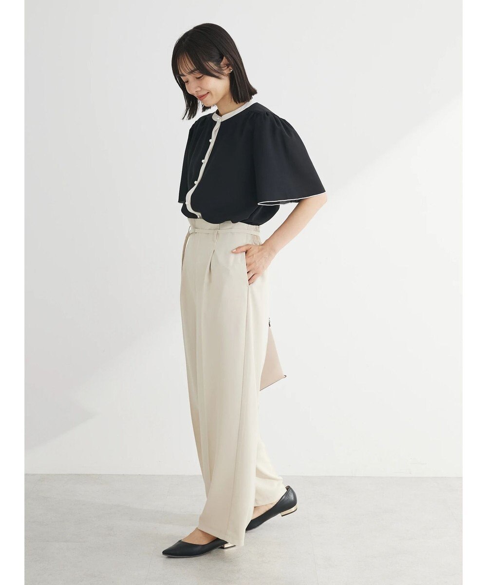 Green Parks ・ＥＬＥＮＣＡＲＥ　ＤＵＥ　バイカラーブラウス 