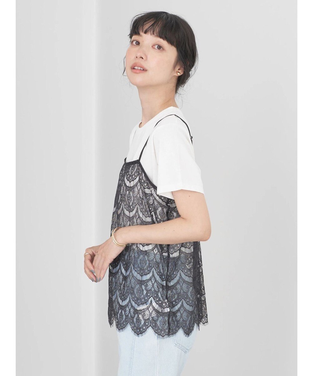 earth music&ecology ＳＥＴ２点レースキャミソール＋ＴＥＥ 