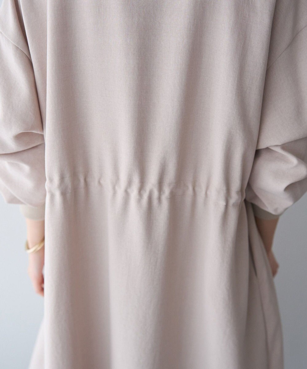 YECCA VECCA ノーカラーラペルロングコート 