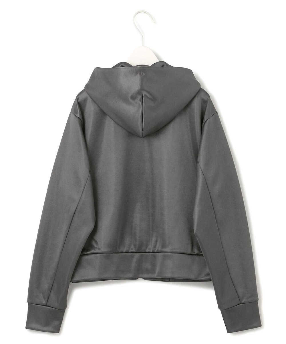 ICB 【洗える】サテンボンディング ジップアップパーカー 