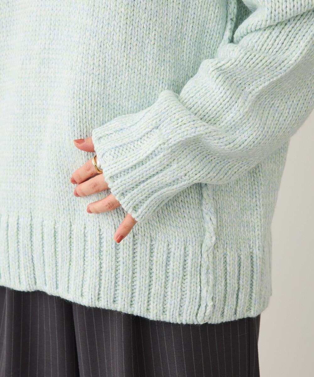 CRAFT STANDARD BOUTIQUE アウトリンキングミックスニットプルオーバー 