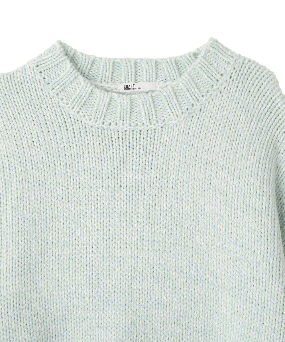 CRAFT STANDARD BOUTIQUE アウトリンキングミックスニットプルオーバー 