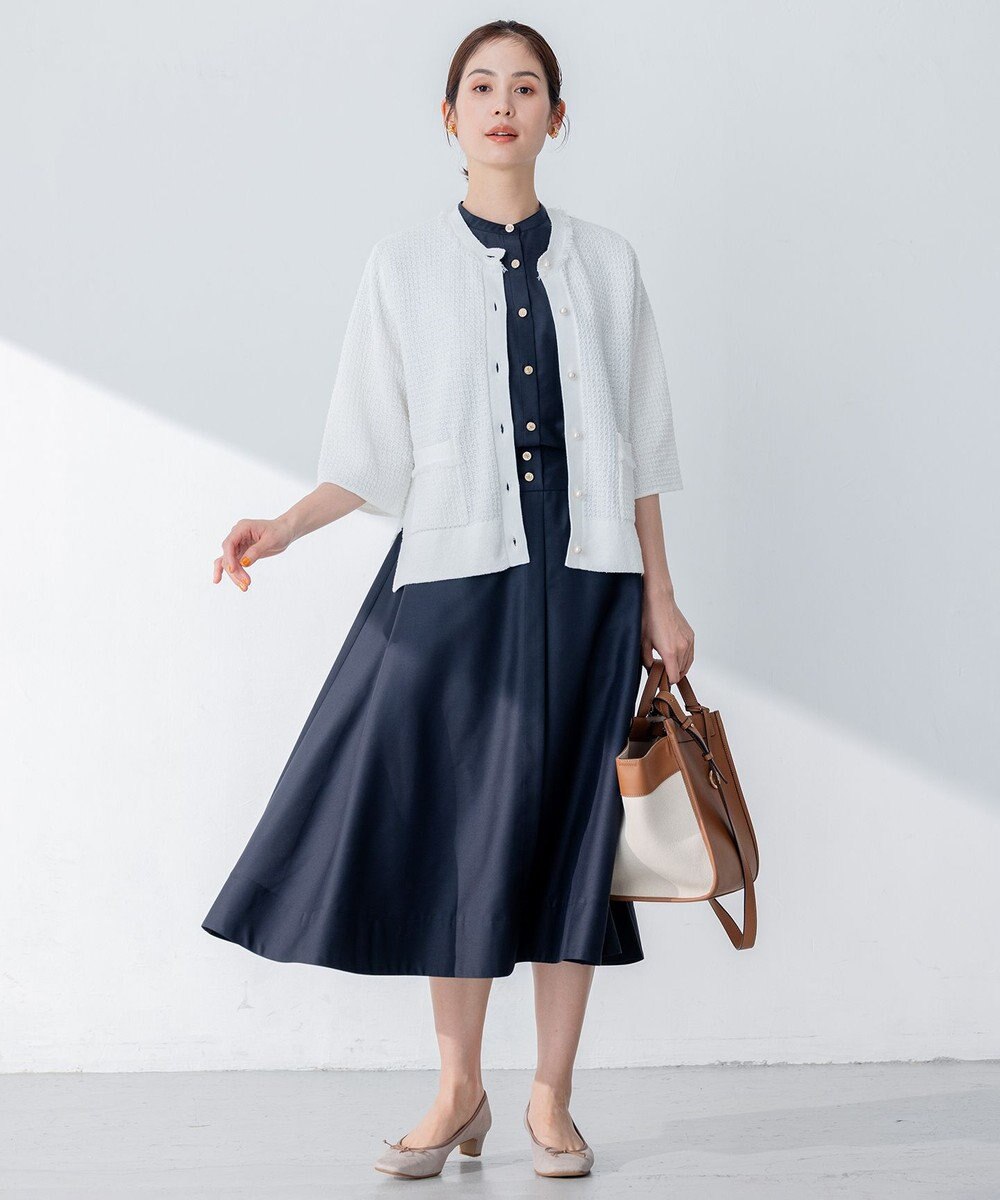 組曲 【洗える・涼感】シアーボイル スカート 