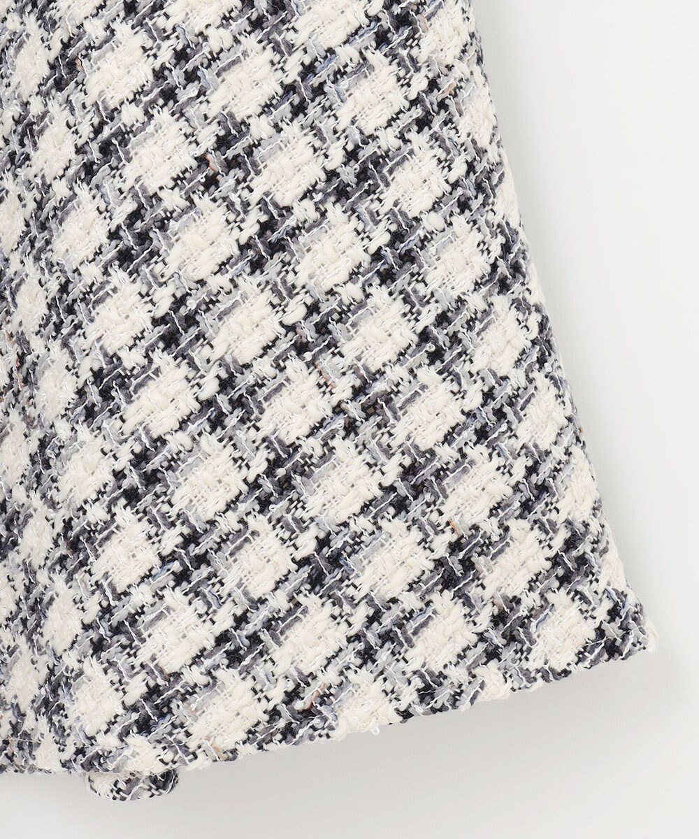 ANY SIS L パフィツイードミディ スカート 