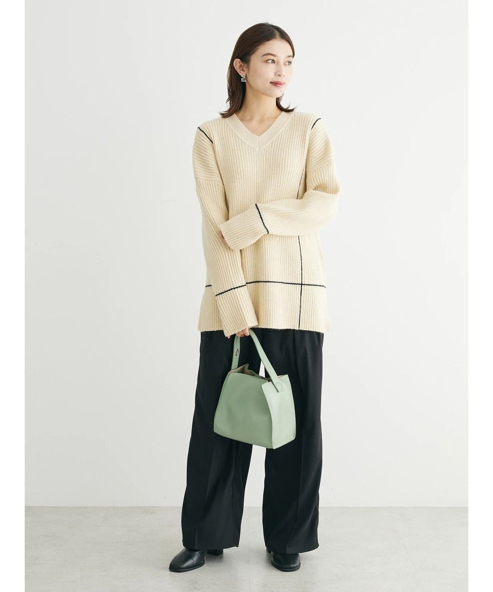 Green Parks ・Ｐｅｔｉｔ　Ｆｌｅｕｒ　Ｖネックラインニットチュニック 