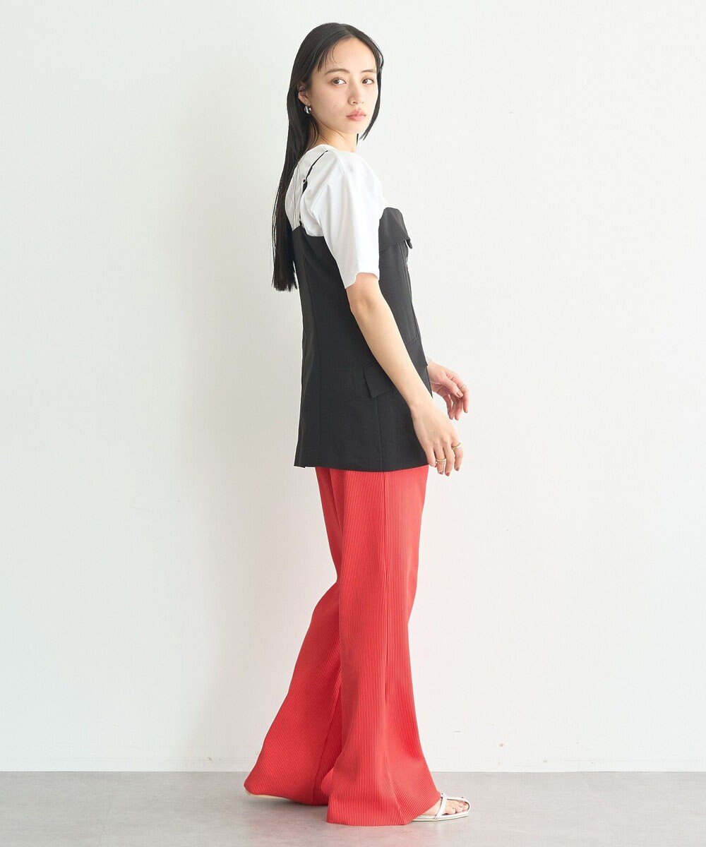 earth music&ecology 【セットアップ対応】フラップボタンビスチェ 