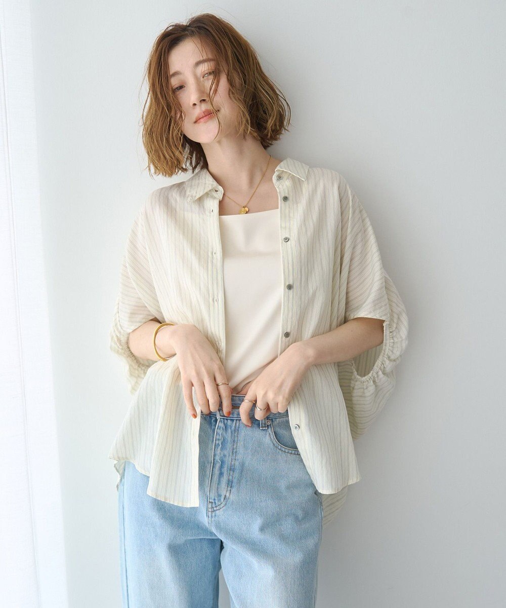 YECCA VECCA ストライプ柄シャツ 