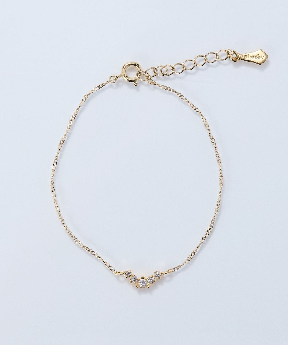 Phoebe Vラインビジューブレスレット 