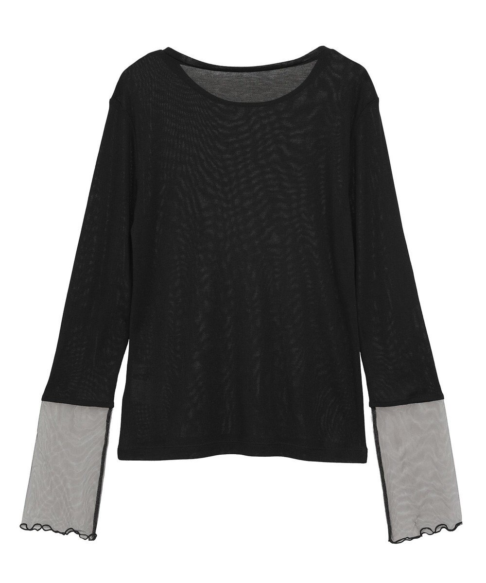 earth music&ecology シアースリーブプルオーバー 