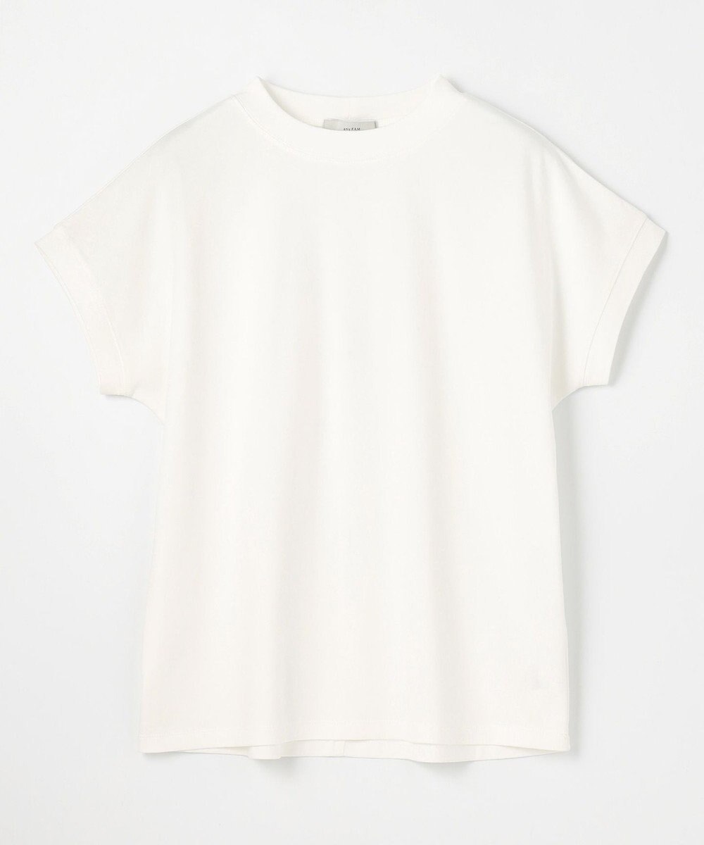 ANY 【UVケア/接触冷感】モックネックフレンチスリーブＴシャツ 