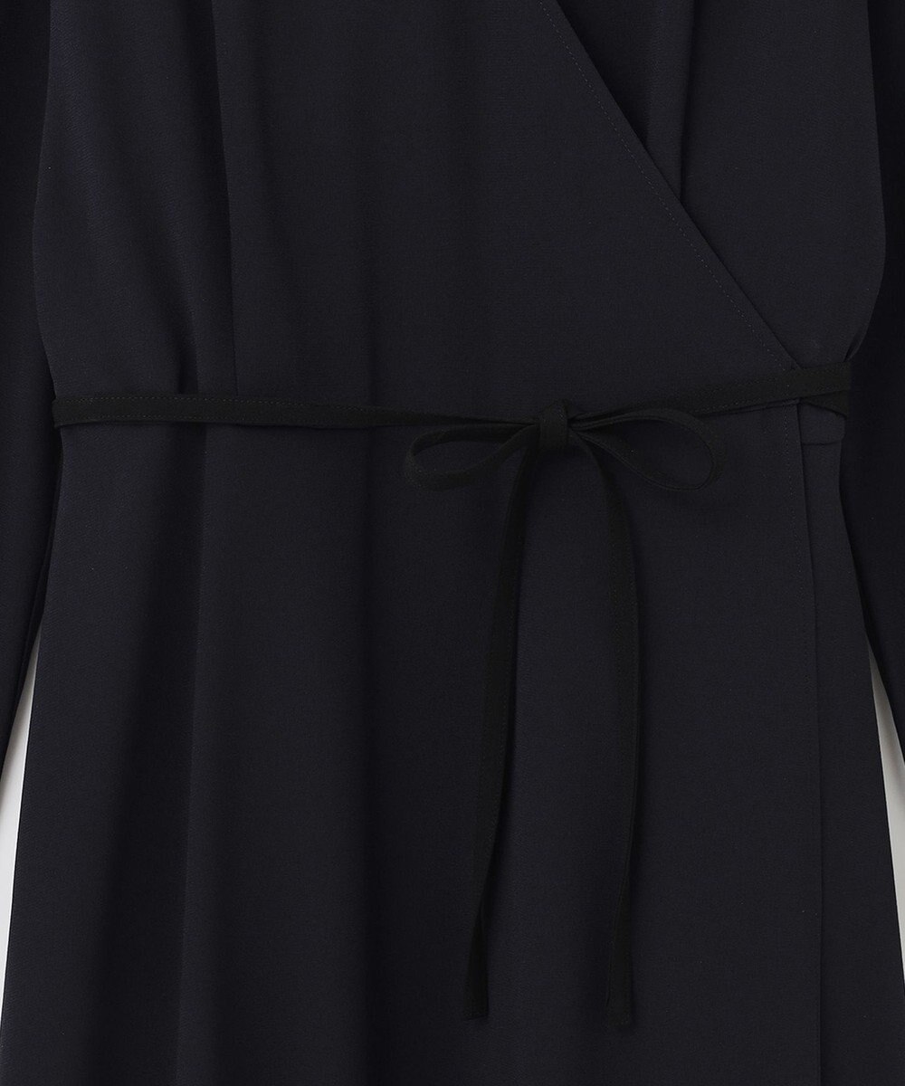 BEIGE， 【洗える】SENTIER / バックサテンカシュクールワンピース 