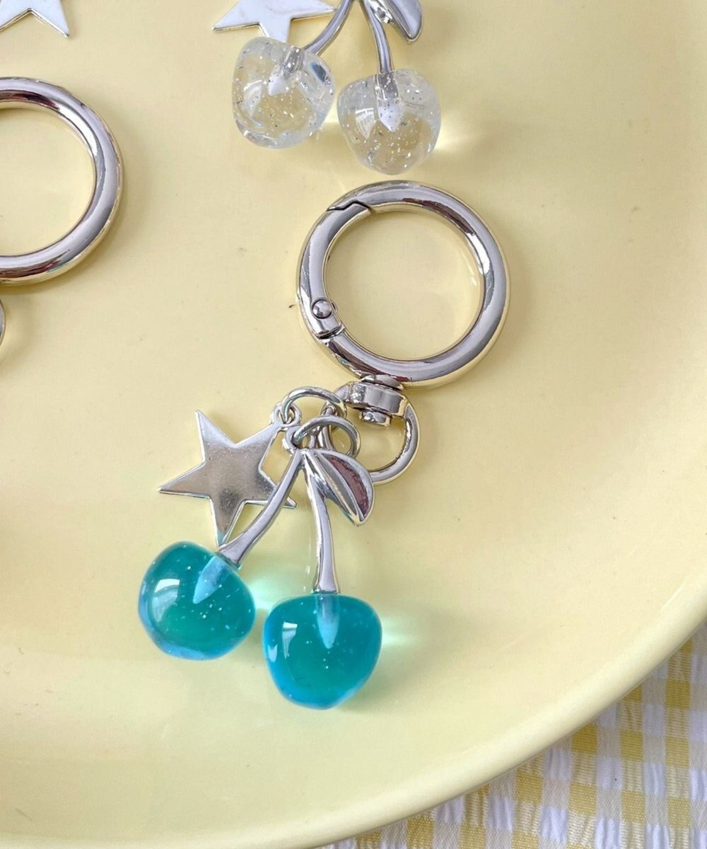 WEGO カラークリアチェリーキーホルダー 