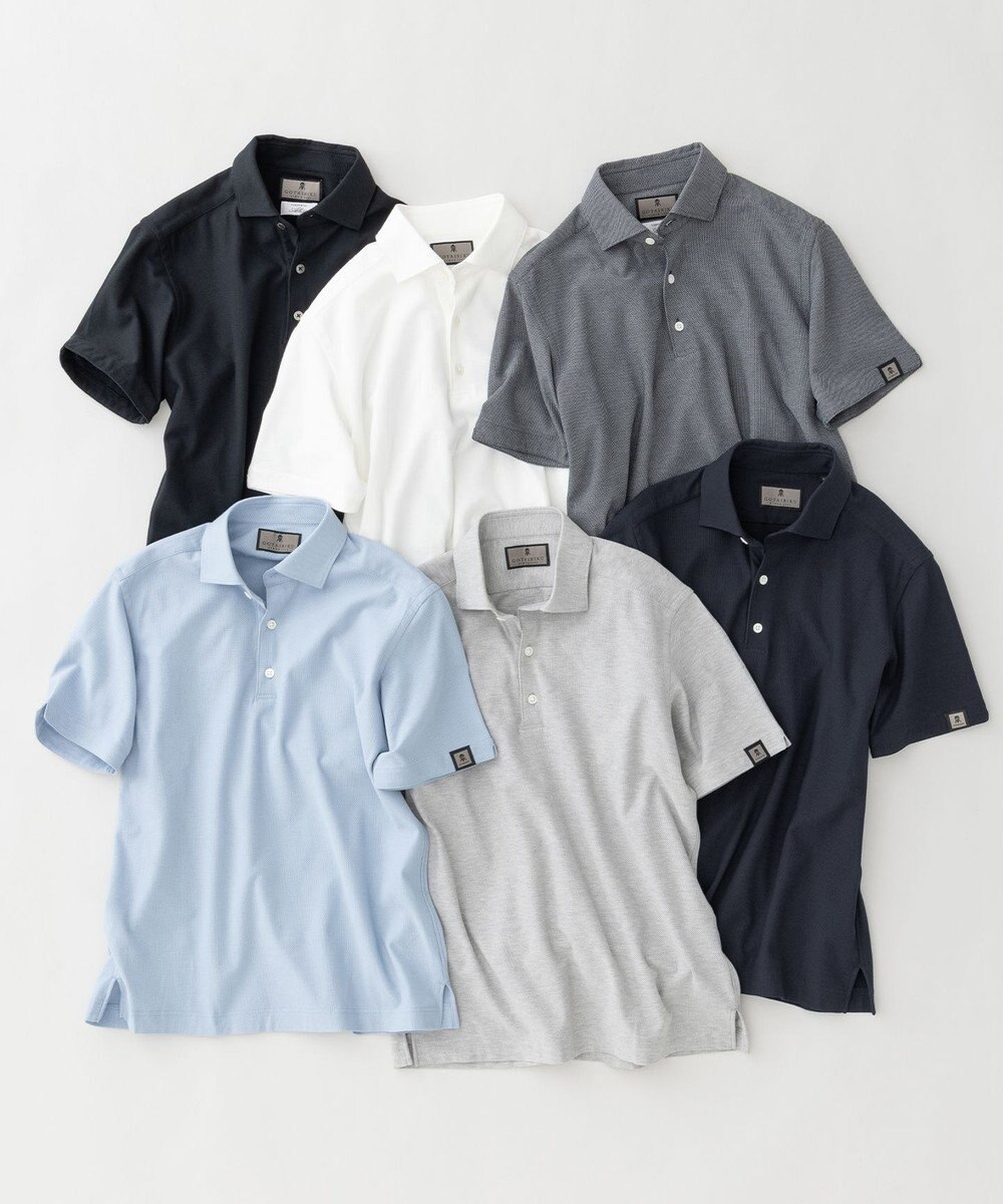 GOTAIRIKU 2年連続売上NO1【仕事で着られる】キレイめ 鹿の子ビズポロシャツ 