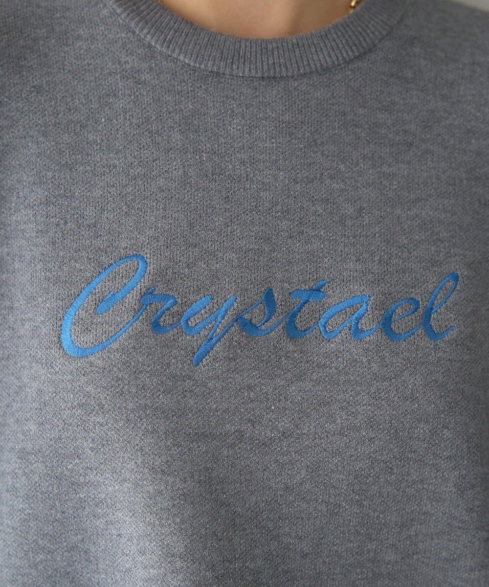 YECCA VECCA 刺繍ロゴニット 