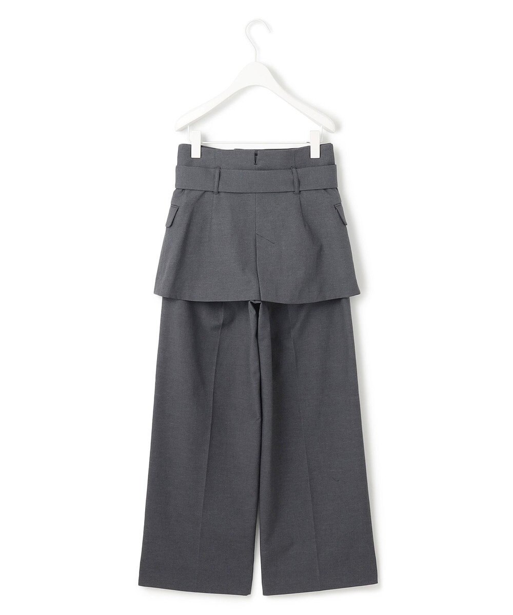 ICB L 【接触冷感・UVケア・撥水・洗える】LooseWeave  スカートレイヤードワイドパンツ 