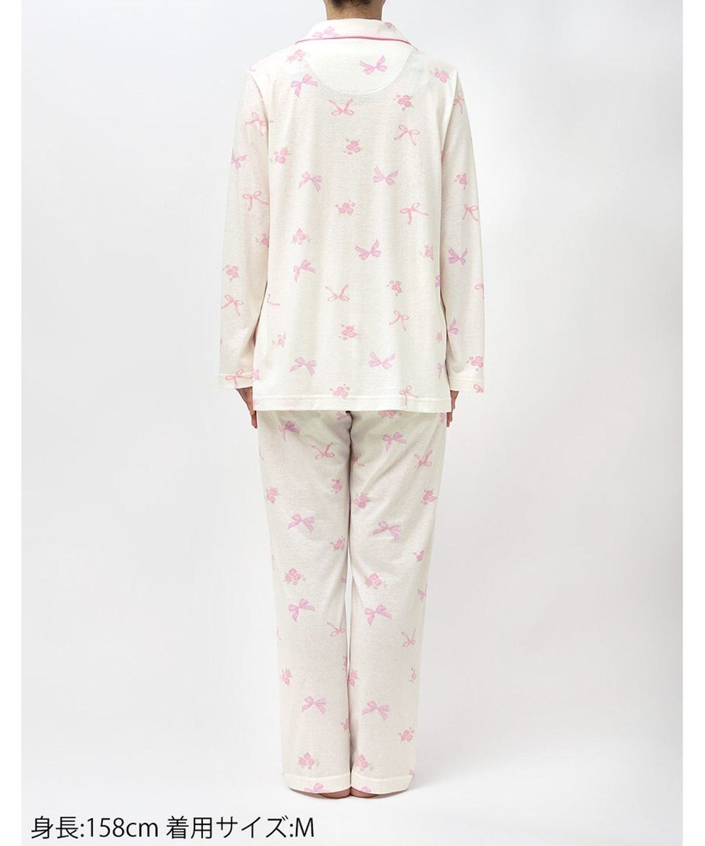 Wing パジャマ 綿100%(本体) 3Lまで対応 大きいサイズ 長袖 長ズボン レディース EP7049 ウイング／ワコール 