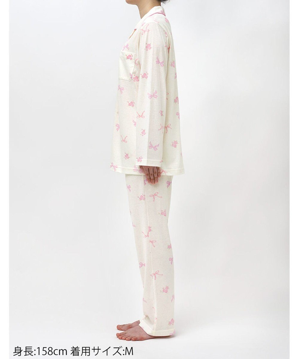 Wing パジャマ 綿100%(本体) 3Lまで対応 大きいサイズ 長袖 長ズボン レディース EP7049 ウイング／ワコール 