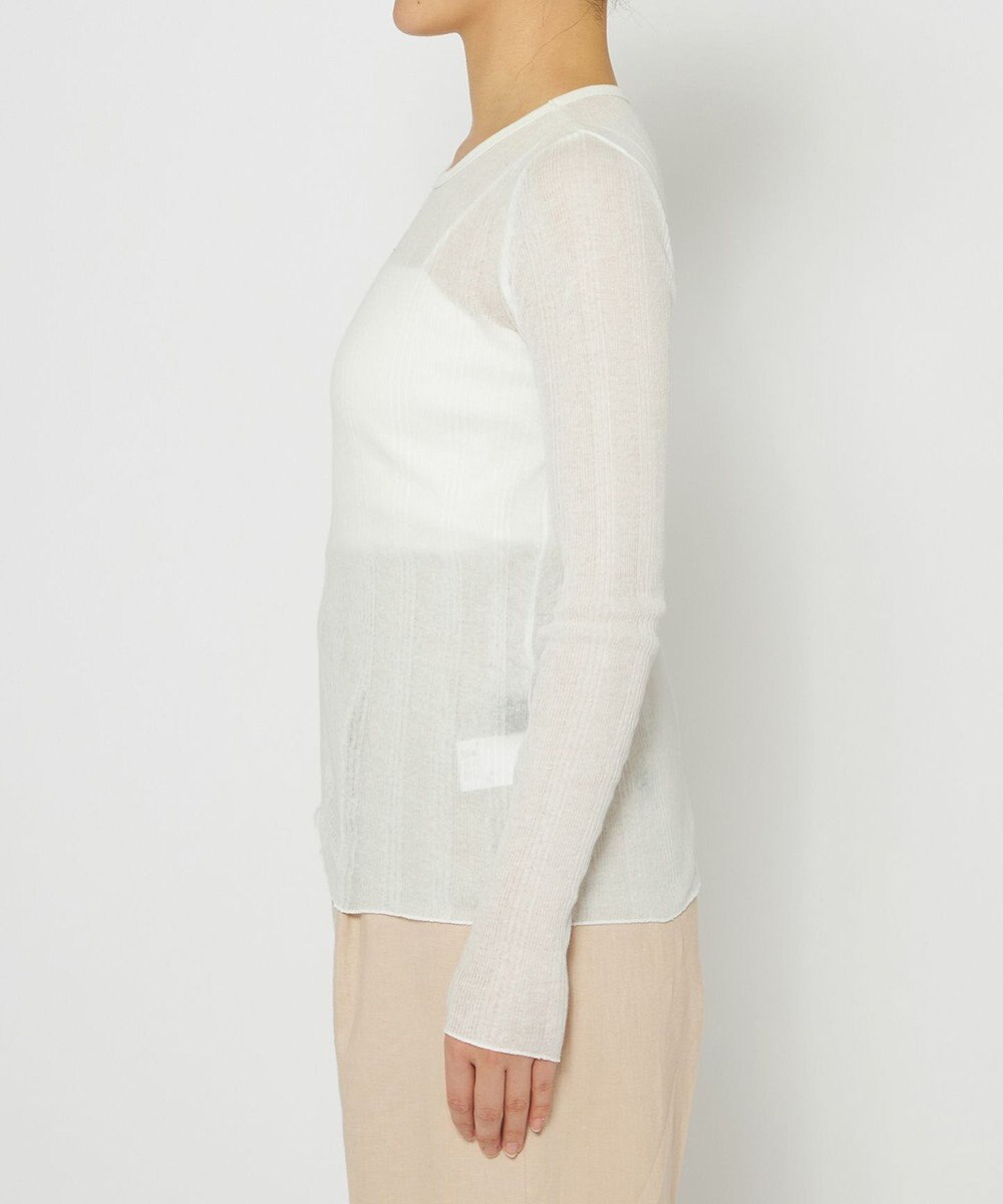 uncrave 【手洗い可】シアー ランダムリブ カットソー（uncrave STANDARD） 