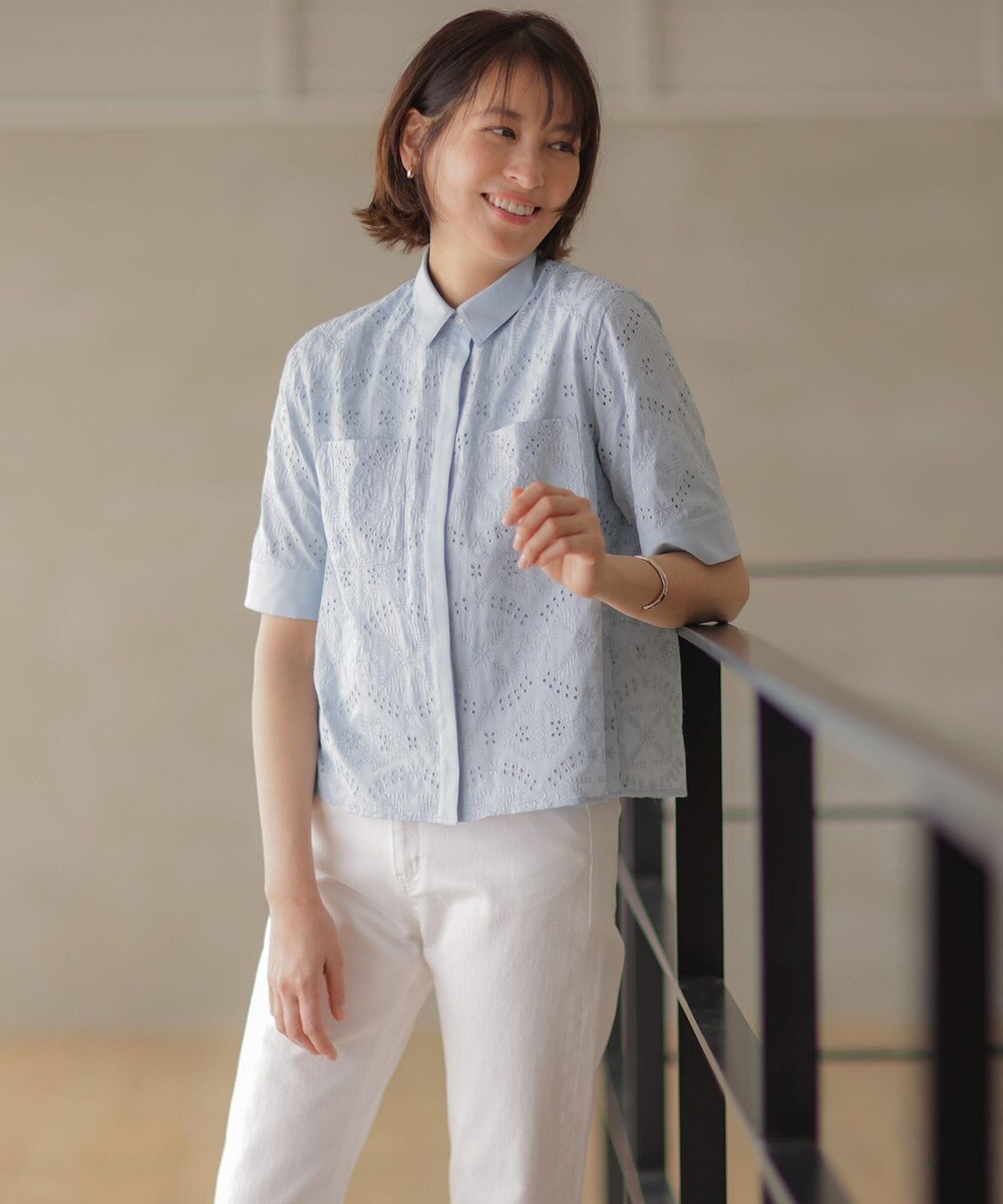 J.PRESS LADIES L 【洗える】BASIC STRETCH DENIM ボーイフィット デニム 