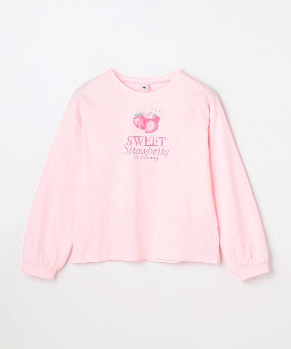 ANY KIDS 【Strawberry Collection】アートプリント 長袖Tシャツ 