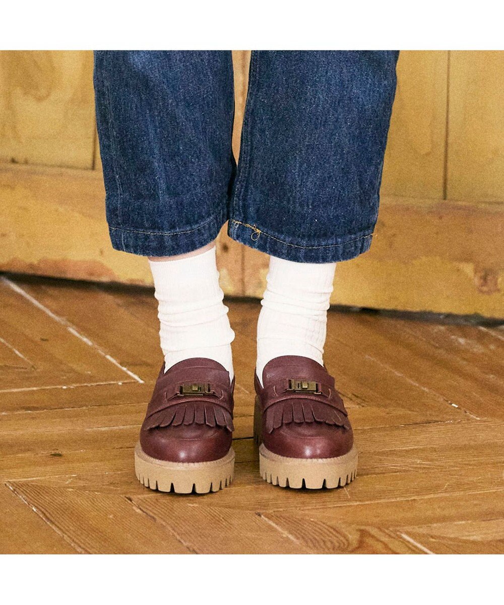 ing <ing>ビンテージアクセントローファー 