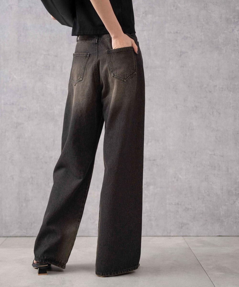 WEGO 【新色追加/美脚/XS～Lサイズ展開】ストレートデニムパンツ 