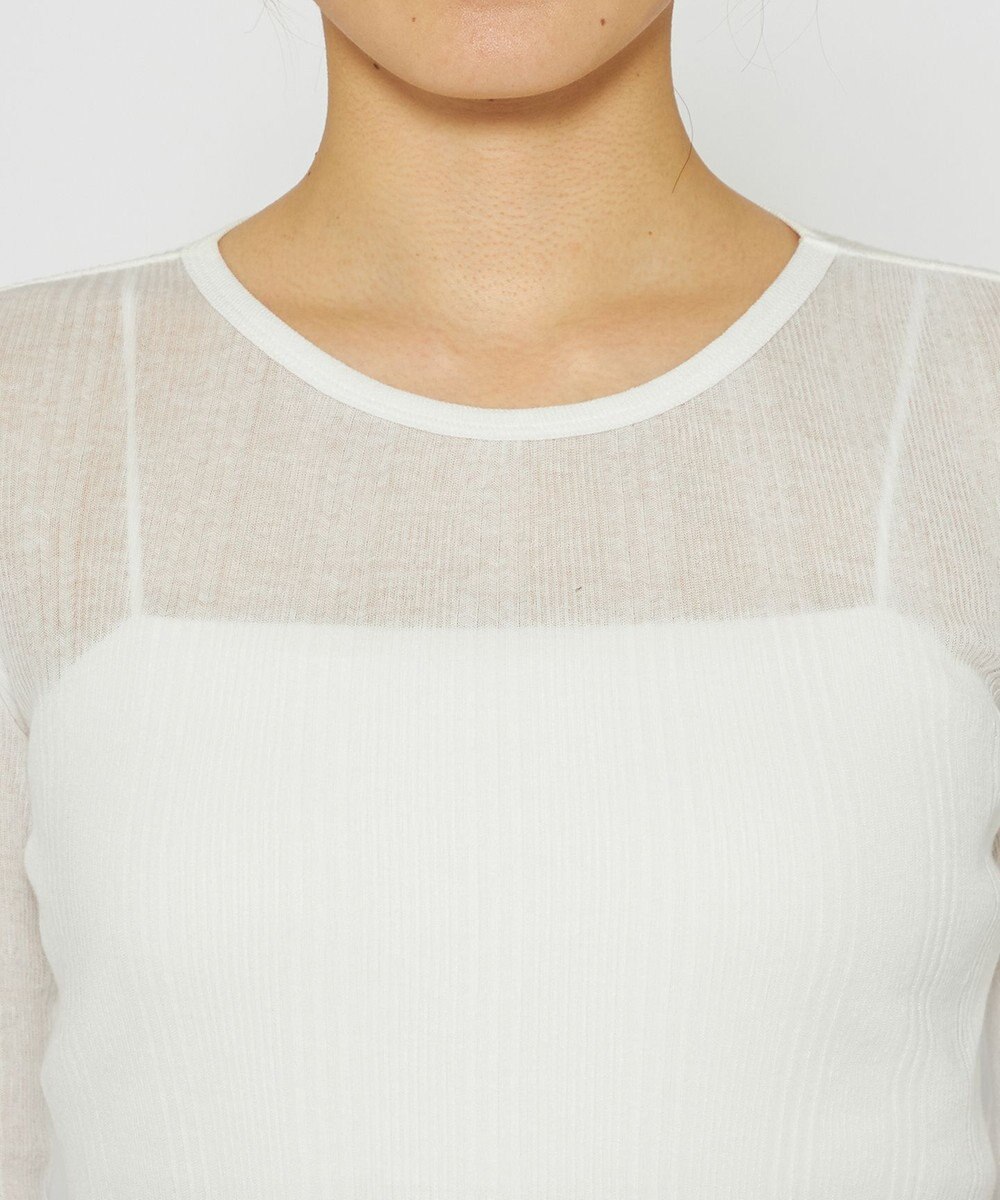 uncrave 【手洗い可】シアー ランダムリブ カットソー（uncrave STANDARD） 