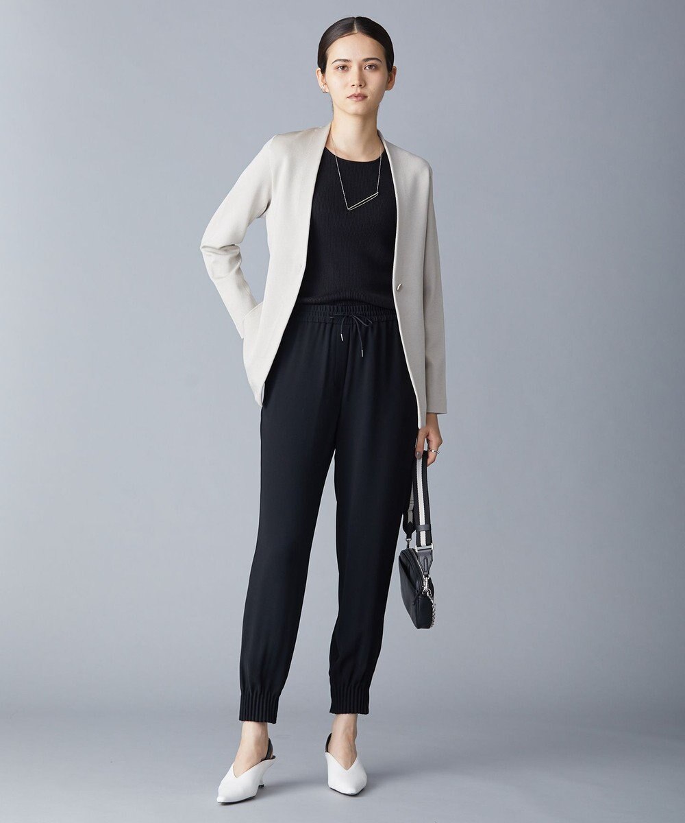 ICB 【WEB限定カラーあり・洗える】ライトダブルクロス ジョガーパンツ 