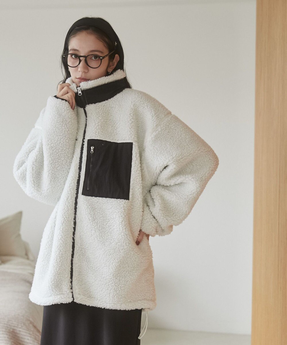 WEGO 【ユニセックス着用ITEM/SMLサイズ展開】ボアブルゾン 