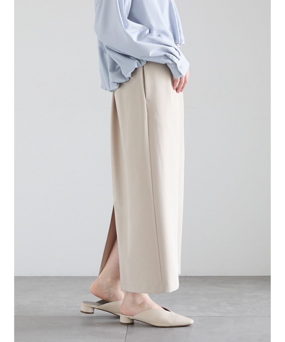 Te chichi 【雑誌掲載アイテム】ダブルクロスイージーナロースカート 