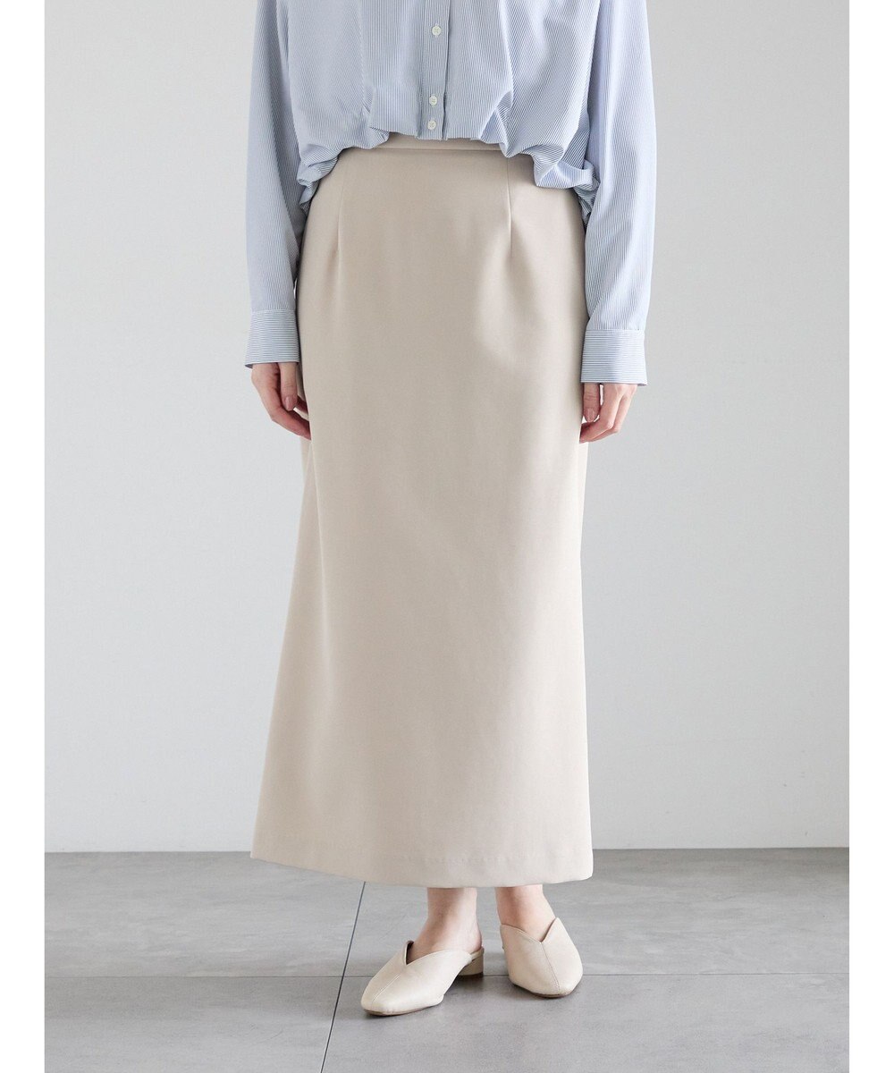 Te chichi 【雑誌掲載アイテム】ダブルクロスイージーナロースカート 