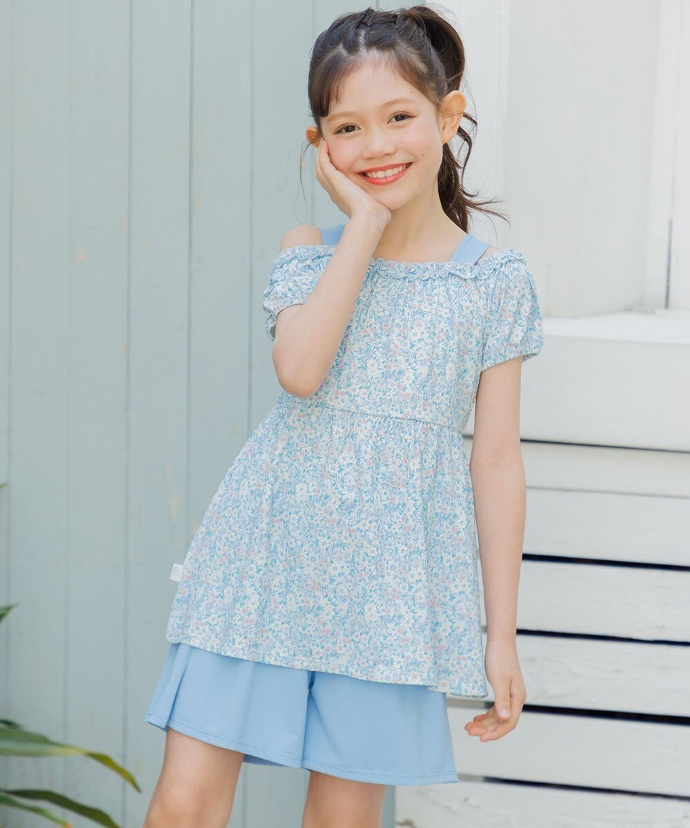 組曲 KIDS 【SS-Lサイズ】 ボタニカルフラワースイムウェア(セパレート) 