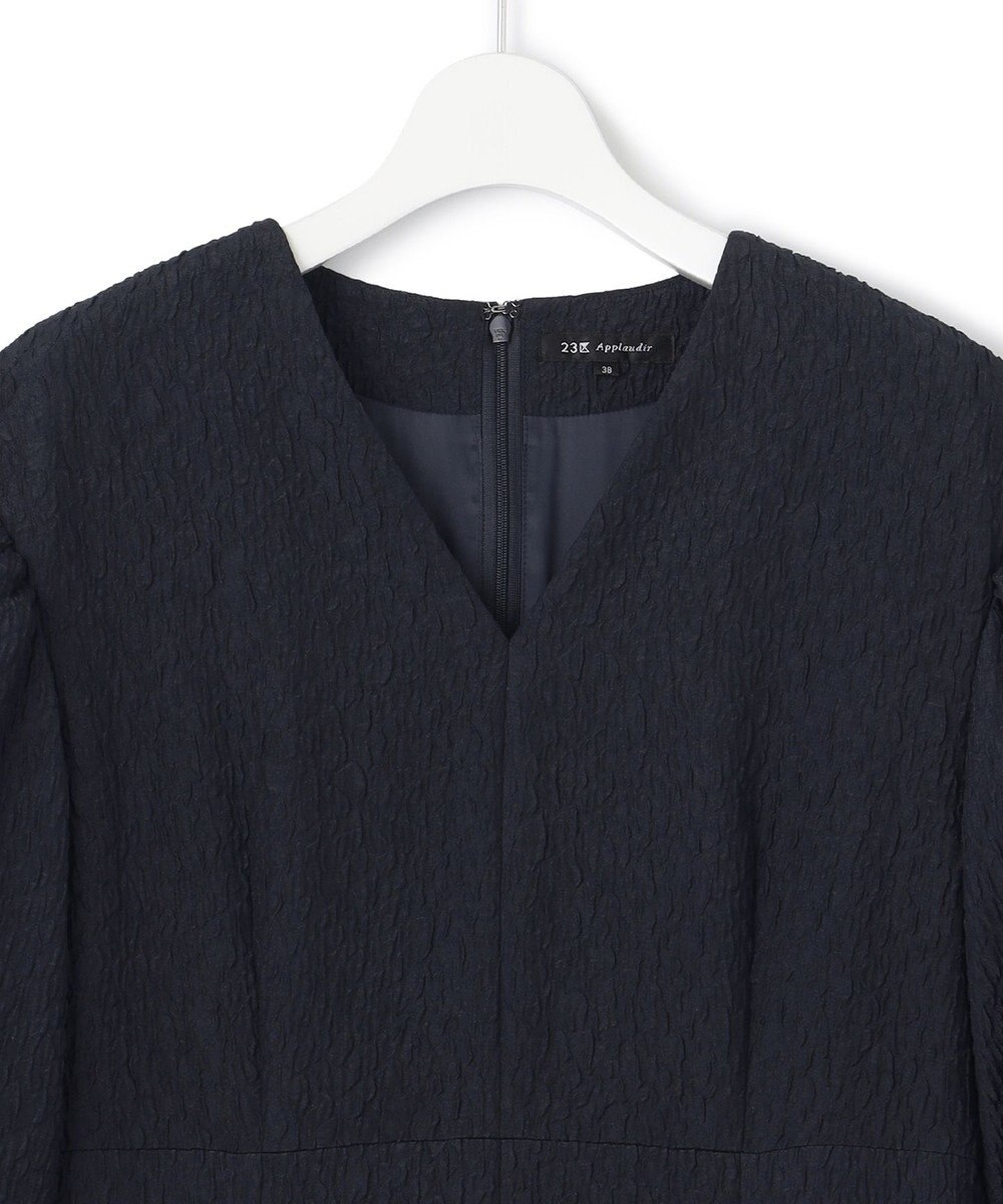 23区 S 【APPLAUDIR】マトラッセジャカード フレアドレス 