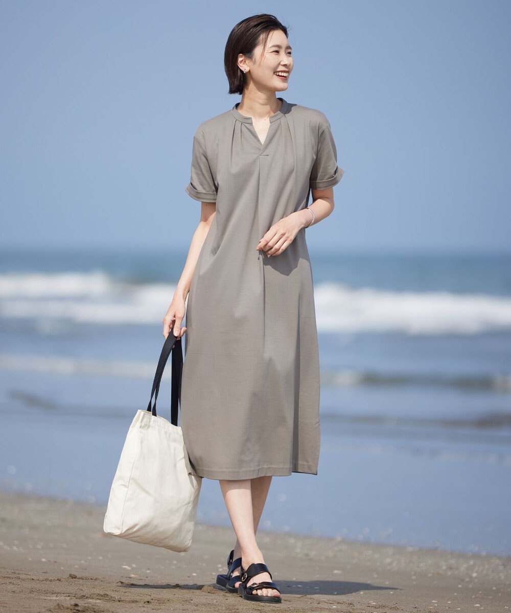 J.PRESS LADIES 【WEB限定カラーあり・A4サイズ収納可・セットアイテム】ポーチ付き PRINTED トート バッグ 