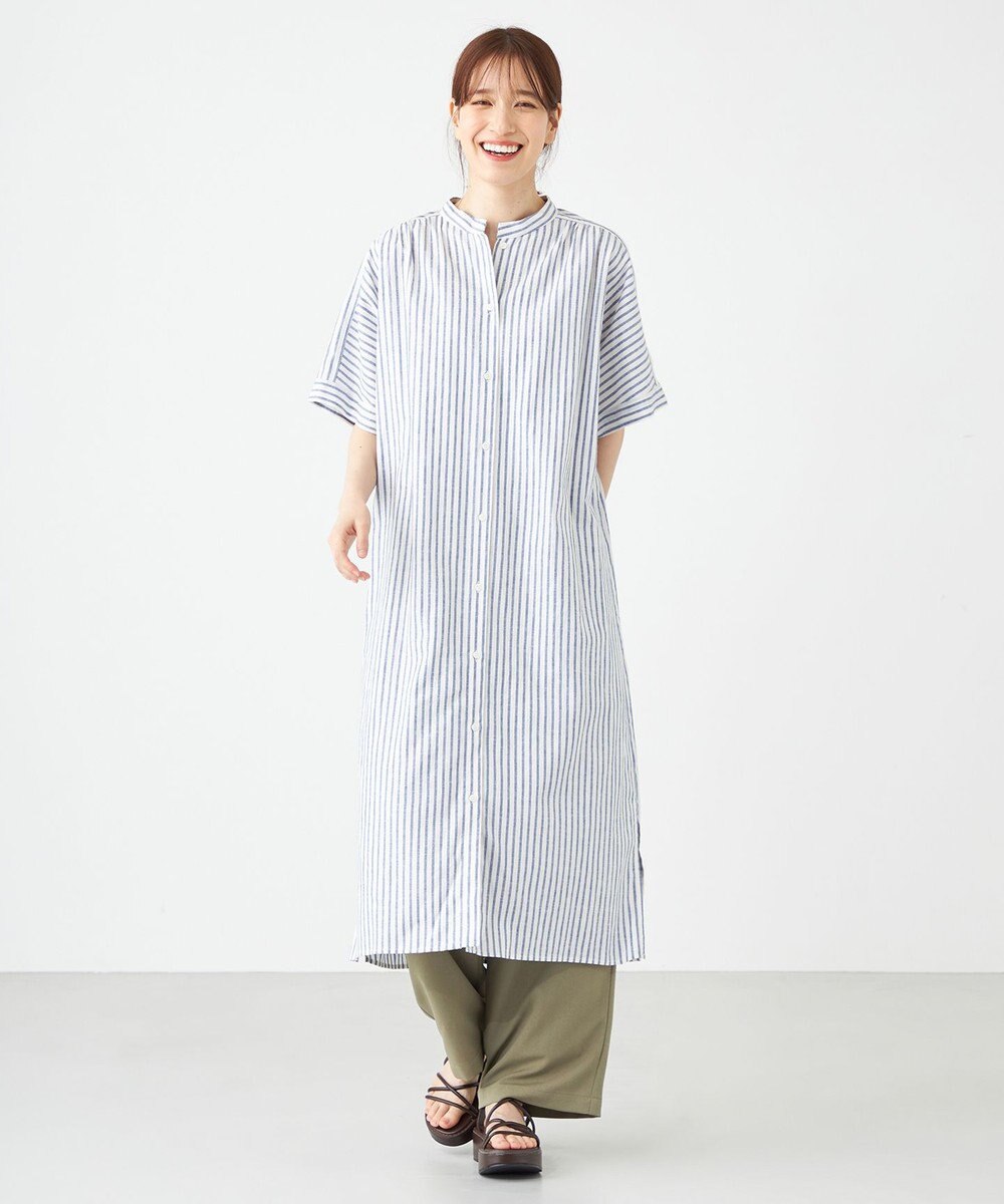 SHARE PARK LADIES フレンチスリーブガウンワンピース 