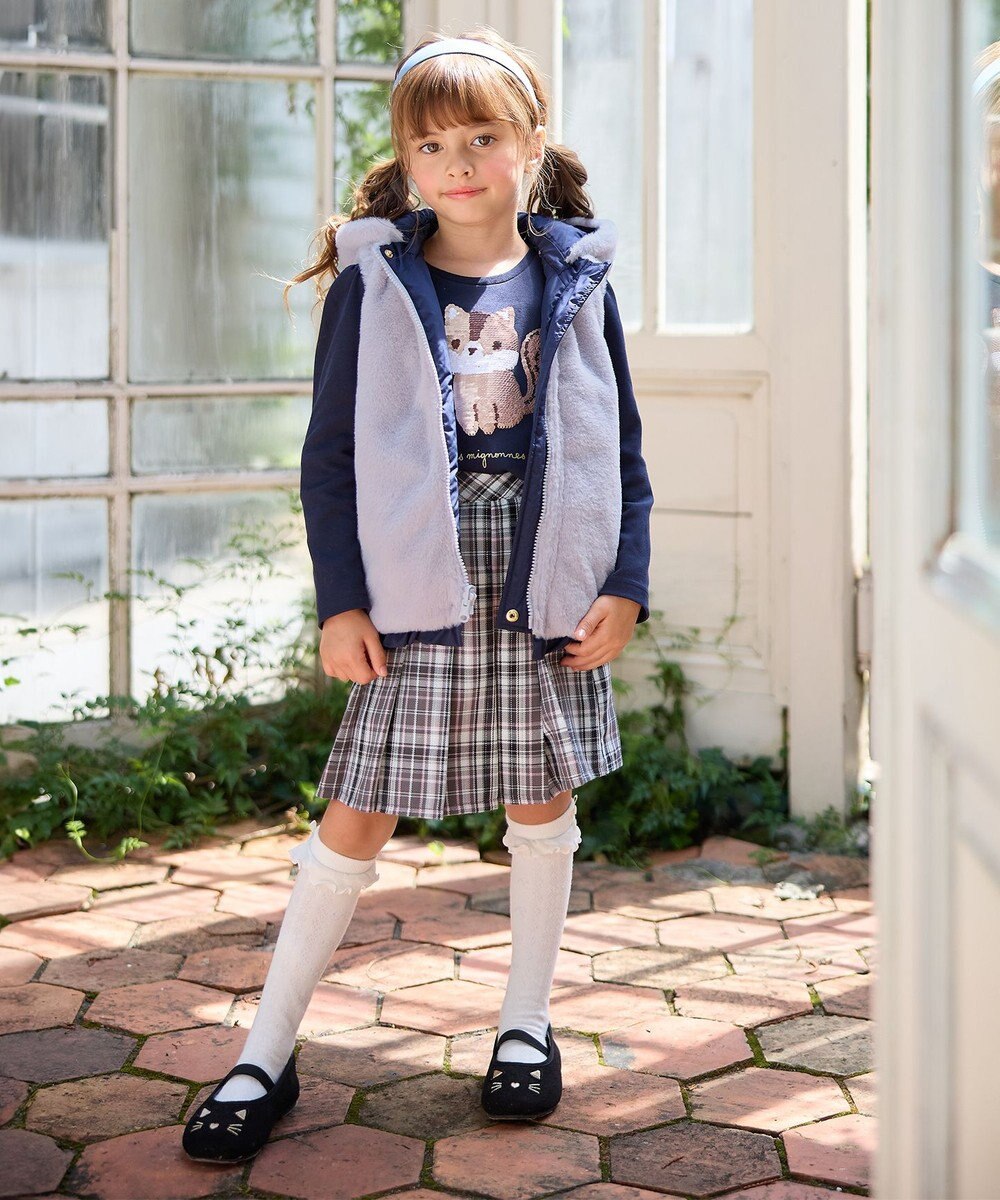 ANY KIDS 中綿リバーシブルベスト 