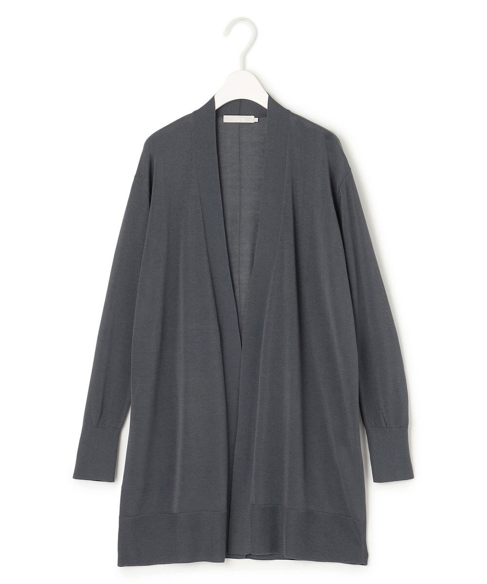 ICB 【洗える】 ウールアセテートハイゲージ カーディガン 