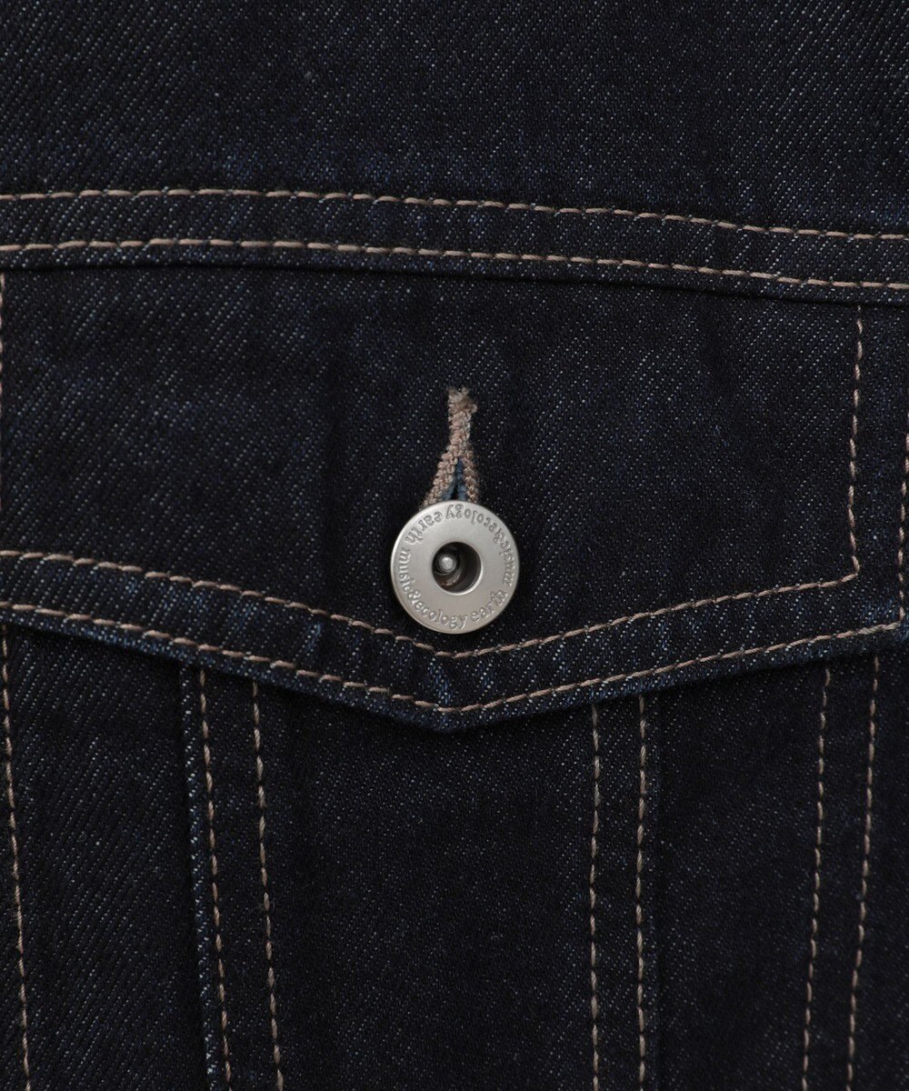 earth music&ecology ショートジップデニムジャケット 