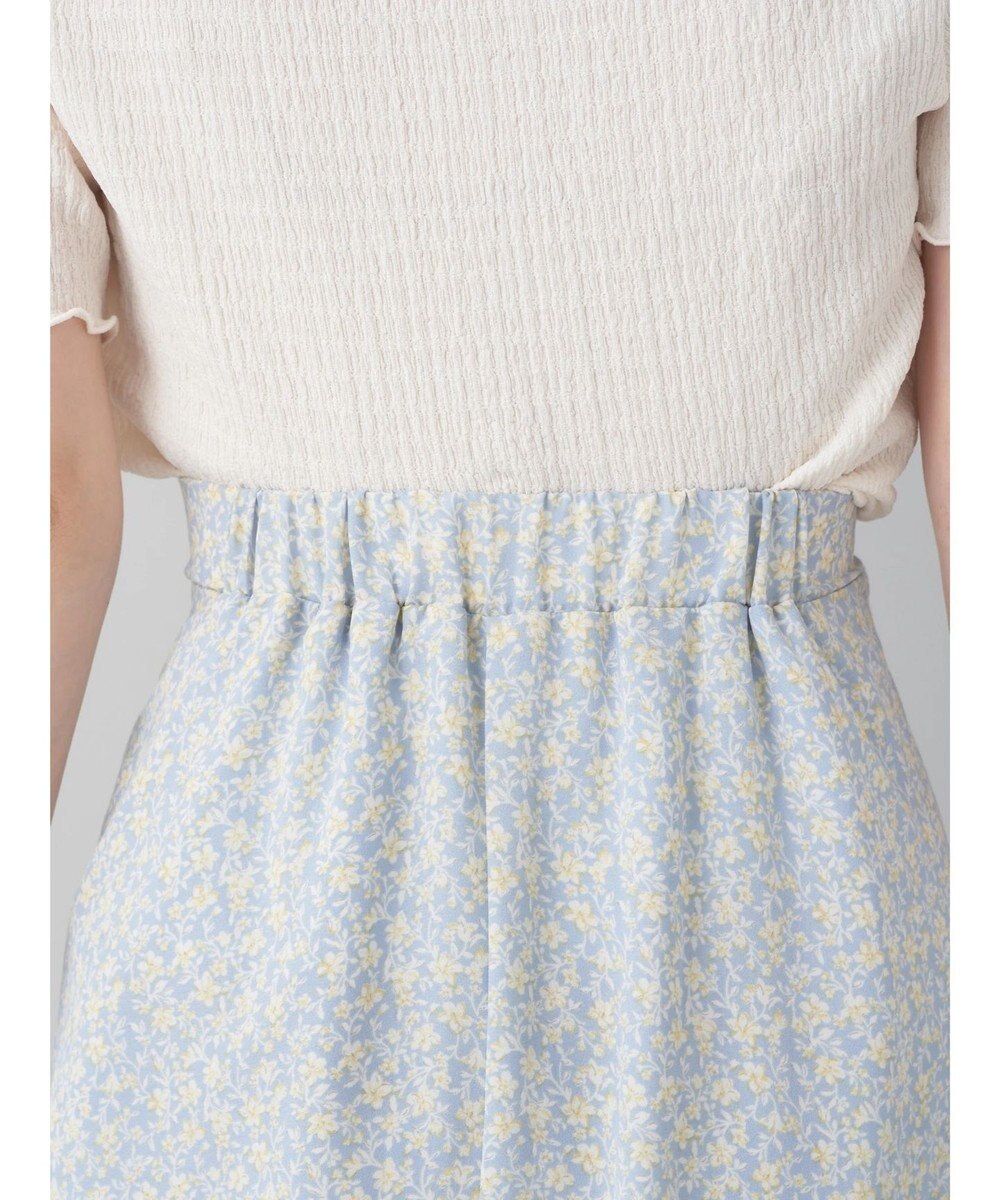 earth music&ecology フラワープリントフレアスカート 