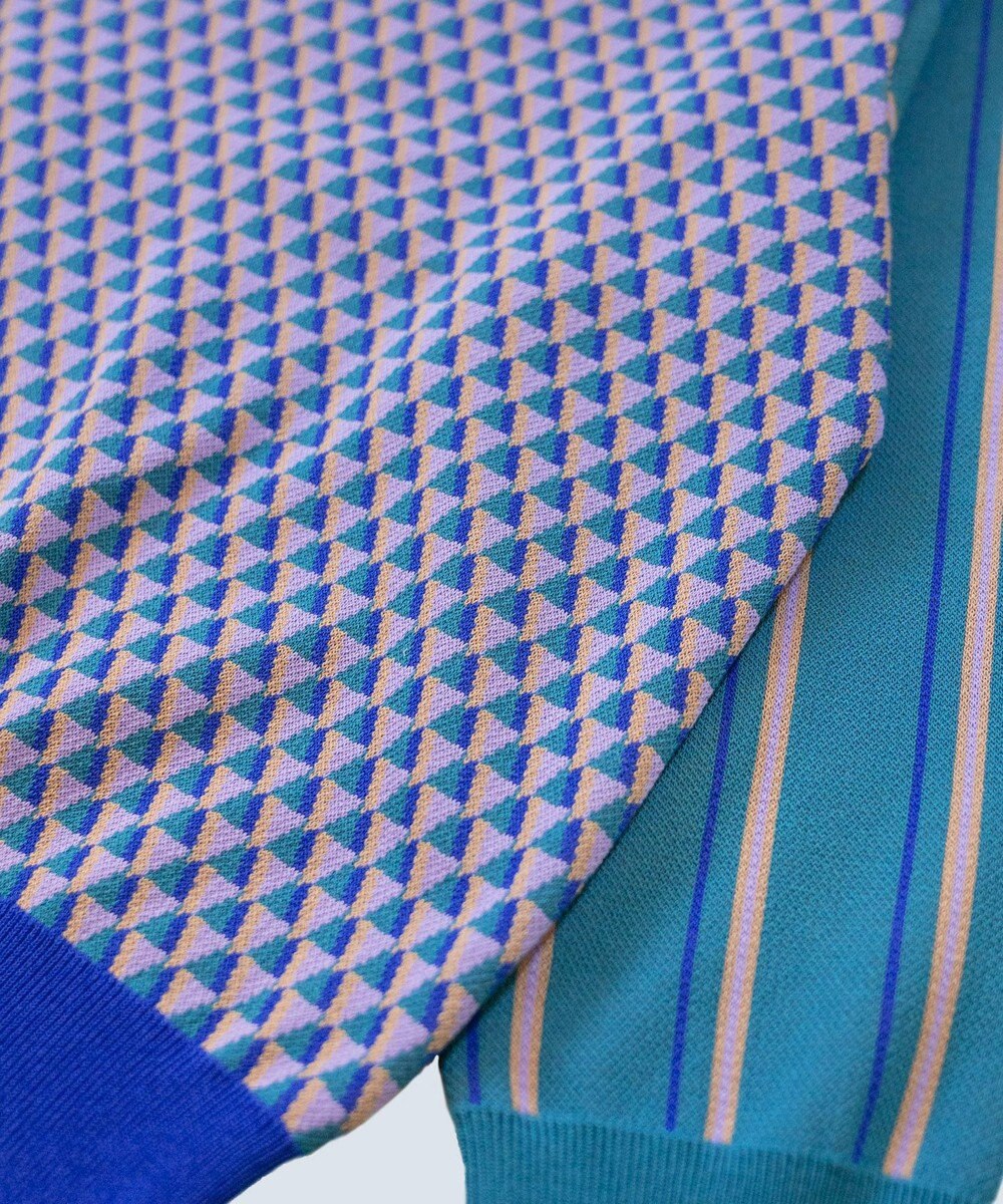 COQ GEO BORDER プルオーバーニット 